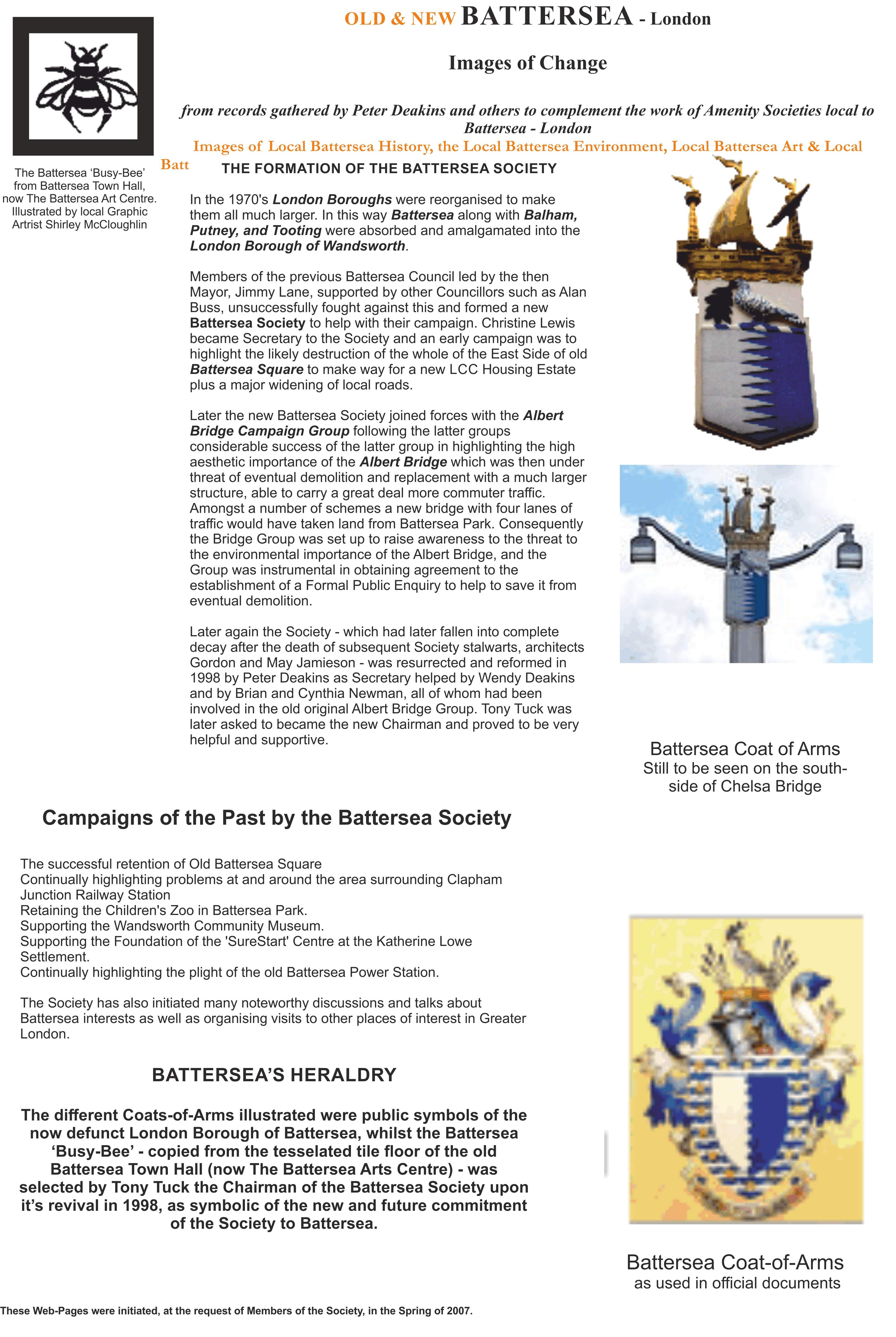 Borough of Battersea - Heraldry